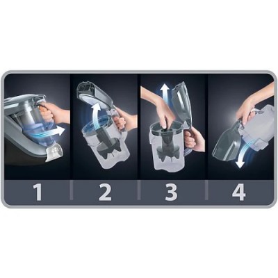 TEFAL TW3751 Compact Power Cyclonic Toz Torbasız Elektrikli Süpürge Mavi Siyah