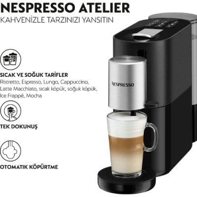 NESPRESSO S85 Atelier Süt Çözümlü Kahve Makinesi