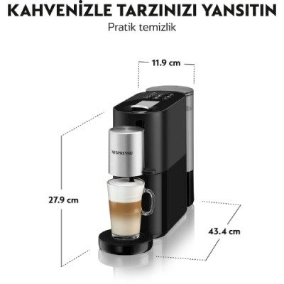 NESPRESSO S85 Atelier Süt Çözümlü Kahve Makinesi