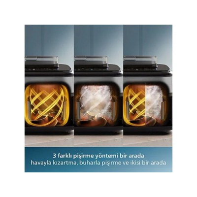 PHILIPS NA555/00 5000 Serisi Çift Hazneli Airfryer