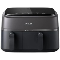 PHILIPS NA350/00 3000 Serisi Çift Hazneli Airfryer Siyah