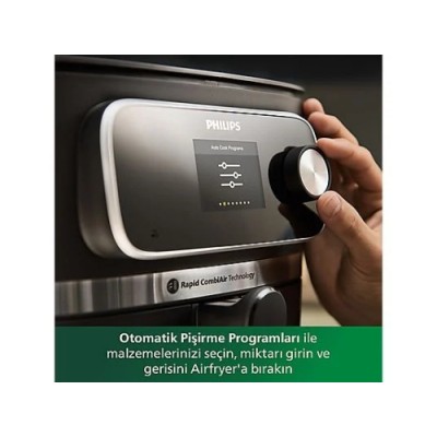 PHILIPS HD9880/90 Combi 7000 Serisi XXL Connected Airfryer Siyah