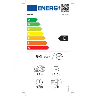 Vestel BM 5101 5 Programlı Bulaşık Makinesi