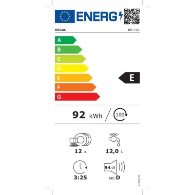 Regal BM 210 2 Programlı Bulaşık Makinesi