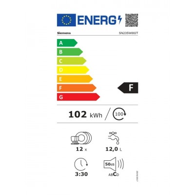Siemens SN235W00JT iQ300 5 Programlı Bulaşık Makinesi