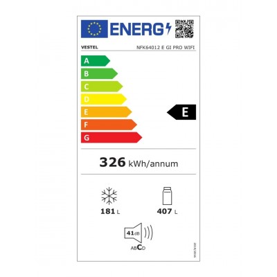 Vestel NFK64012 E Gı Pro Wıfı No-Frost Kombi Buzdolabı