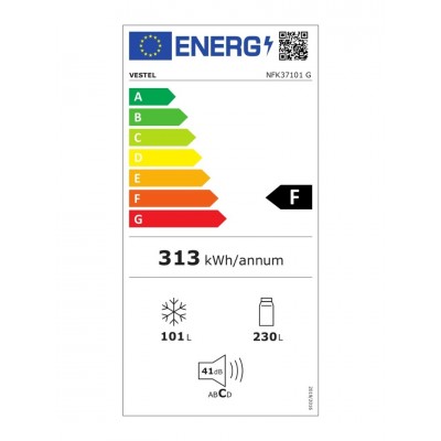 Vestel NFK37101 G 331 Lt No-Frost Buzdolabı