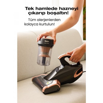 Fakir Uvax UV-C Işınlı Yatak ve Koltuk Temizleyici Toz Torbasız Süpürge
