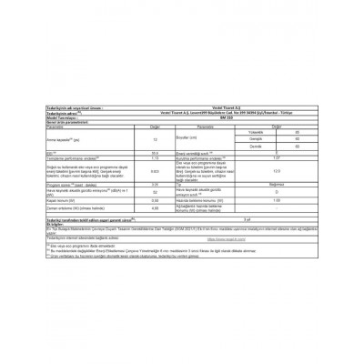 Regal Bm 310 3 Programlı Bulaşık Makinesi