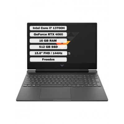 HP Victus Gaming Intel Core i7 13700H 16GB 512GB SSD RTX4060 Freedos 15.6" FHD Taşınabilir Bilgisayar 8U846EA