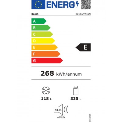 Bosch KDN55NWE0N E Enerji Sınıfı 453 lt Solo Buzdolab
