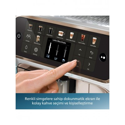 Philips LatteGo Tam Otomatik Espresso Makinesi, 20 Sıcak ve Soğuk İçecek, Silent Brew, EP5543/80
