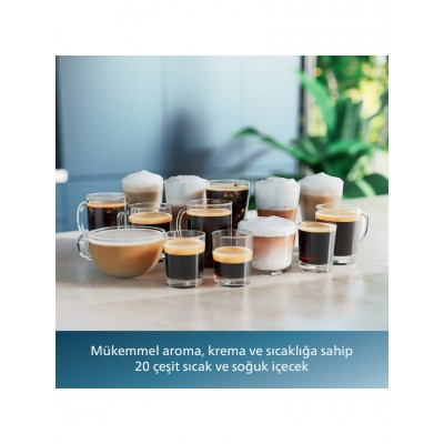 Philips LatteGo Tam Otomatik Espresso Makinesi, 20 Sıcak ve Soğuk İçecek, Silent Brew, EP5543/80