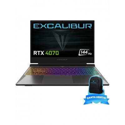 Casper Excalibur G870.1270-EF70X-B Intel Core i7-12700H 64GB RAM 1 TB NVME SSD GEN4 8GB RTX4070 Freedos Gaming Laptop