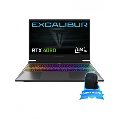 Casper Excalibur G870.1270-EFB0X-B Intel Core i7-12700H 64GB RAM 1TB NVME SSD GEN4 8GB RTX4060 Freedos Gaming Laptop