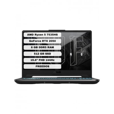 Asus TUF Gaming A15 FA506NF-HN004 AMD Ryzen 5 7535HS 8GB 512GB SSD RTX2050 Freedos 15.6" FHD Taşınabilir Bilgisayar