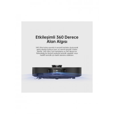 Dreame X40 Ultra Robot Süpürge Siyah