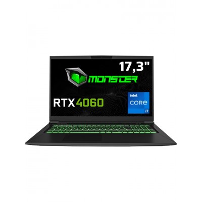 Monster Tulpar T7 V20.8.2 Intel Core I7 12700H 32 GB Ram 1 Tb SSD 8 GB Rtx 4060 Freedos 17,3" Fhd 144 Hz Oyun Bilgisayarı