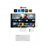 Samsung Akıllı-Smart Monitör Tv M8-32 Inç 4K 80 Ekran- Kamera , Silim Tasarım Type-C, Bluetooth ve Wi-Fi Bağlantı