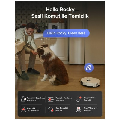 Roborock S8 Maxv Ultra Akıllı Robot Süpürge Beyaz