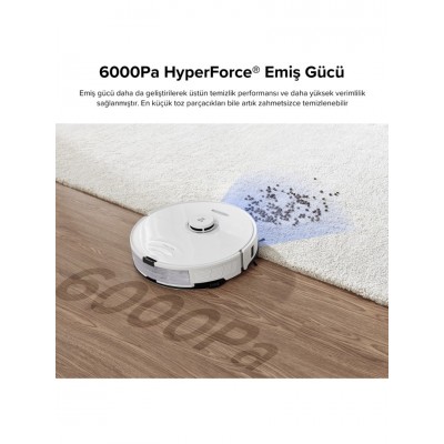 Roborock S8 Sonic Mopping Akıllı Robot Süpürge S8 Beyaz
