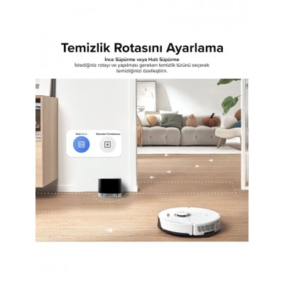 Roborock S8 Sonic Mopping Akıllı Robot Süpürge S8 Beyaz