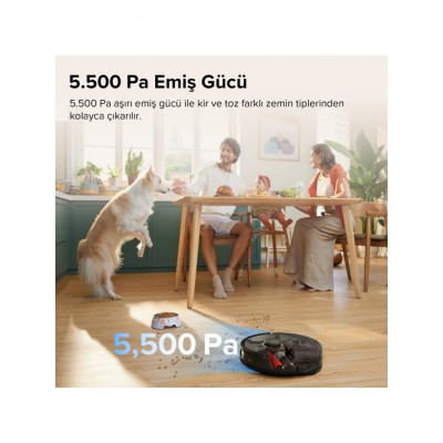 Roborock Q8 Max Vacuum Cleanner Robot Süpürge Siyah