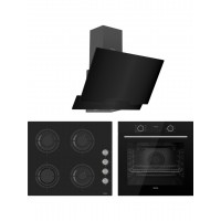 Ferre Fryart Cs Serisi Siyah Ankastre Cam Set (D063 + CS205 + XE63CS)