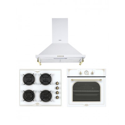 Vestel Beyaz Rustik Ankastre Set (AO-6104 YRB-AD-6002 RB-AF-7688 RB)